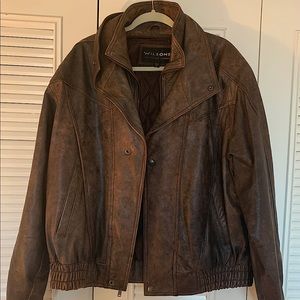 Vintage 1980’s real leather bomber jacket